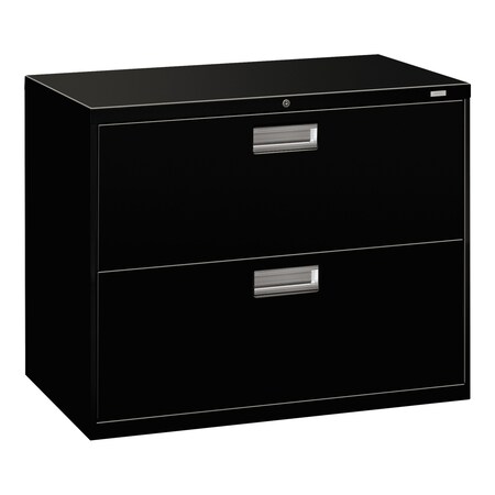 Hon 36" W 2 Drawer File Cabinet, Black, A4/Legal/Letter H682.L.P